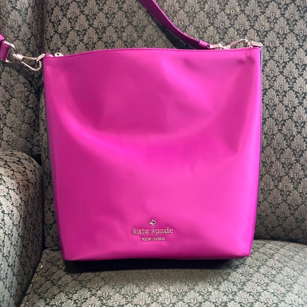 KATE SPADE Chelsea Nylon Bucket Crossbody Shoulder Bag NWOT